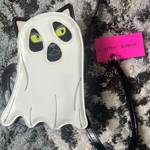 Betsey Johnson Halloween Cat/Ghost Crossbody